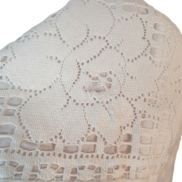 Lou-Ette California Vintage Victorian Vibes Made in USA White Dress Size 3-4 - Picture 6 of 10